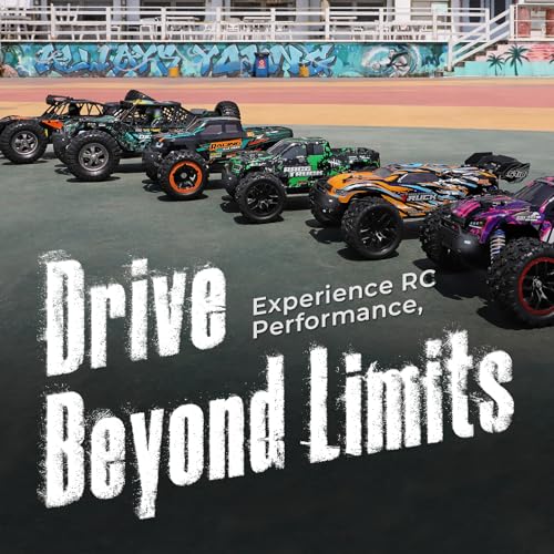 HAIBOXING 18859E, 1:18 RC Monster Truck, 2.4GHz Remote Control Fast RC Car | RTR RC Truck 36km/h 4WD Off-Road Water-Resistant Electric Powered Vehicle with Dual Li-Po Batteries Ideal for boys and Adults - style: 1/18 Racing Truck
