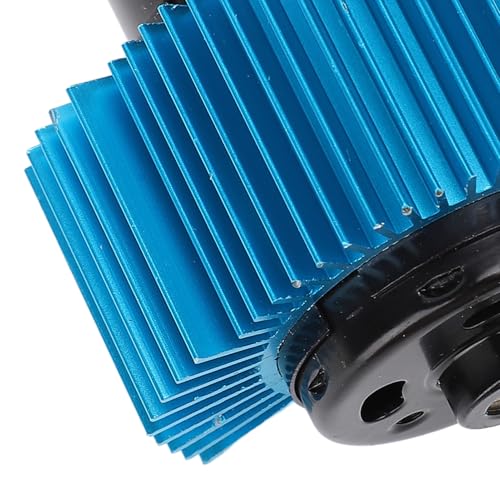 Keenso RC Car Motor, 550 Brushed Motor with Aluminum Copper Build and Blue Heat Sink, 1 8in Shaft Replacement for 1 10 RC Crawler for Axial SCX10 HPI JL 90046 (55T) - size: 55T