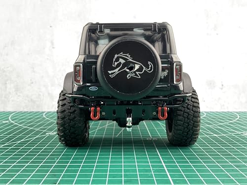 Aluminum Rear Bumper Upgrades for TRX4M Bronco 1/18th RC Crawler Truck Car Parts - color: Rear Bumper