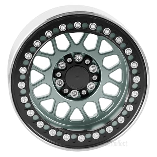 RC Crawler 2.2 Beadlock Wheels and Rim for 1/10 SCX10 90046 AXI03007 TRX4 TRX6 VS4-10 Gen7 Gen8 MST CFX D90 RC Car,2.2 Wheel Rim (4PCS) Wheel Hub,Metal Beadlock Wheels Rims,Titanium - color: Titanium- (Wheel Rims)
