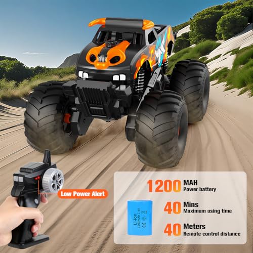 RC Monster Truck Smoke Raging Bull + 8wd Gesture RC Stunt Cars