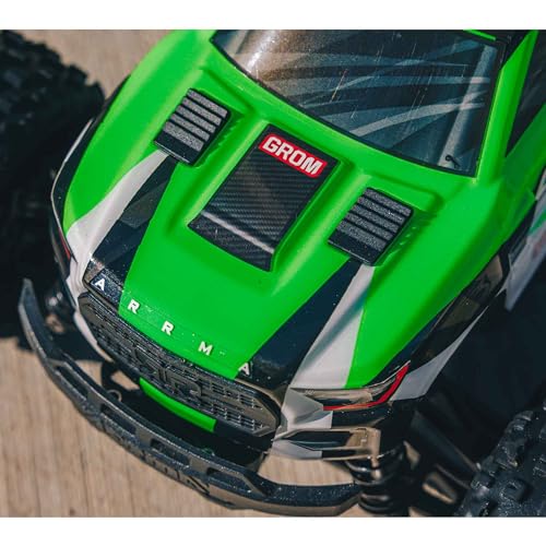 ARRMA 1/18 Granite GROM MEGA 380 Brushed 4X4 Monster Truck RTR, Green | RC Truck, Includes Battery & Charger, ARA2102T3 - color: Green