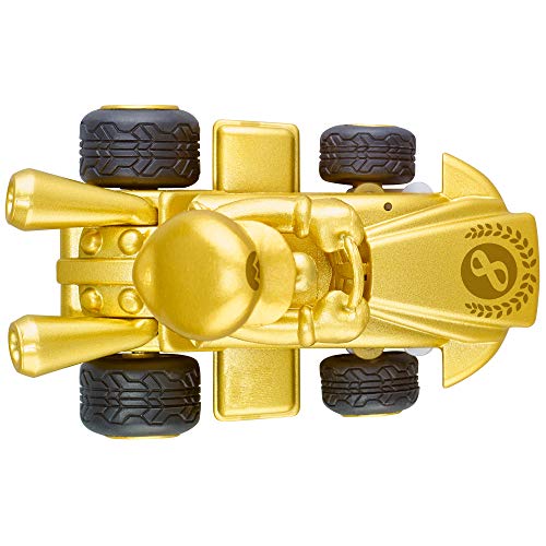 Carrera RC Nintendo Mario Kart 2.4 GHz Mini Collectible Radio Remote Control Toy Car Vehicle - Gold Mario | Official Licensed Mario Miniature Collectible Toy RC Car for Kids 6+, Ready To Run, Rechargeable Battery, Radio RC Racing - style: Mario Gold Editi