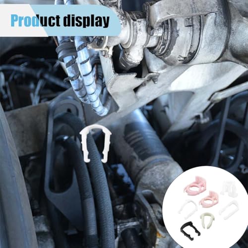 160PCS Car Fuel Line Clips, 7 Sizes Fuel Line Retainer Clips Assortment Kit, Plastic Fuel Line Retaining Clips Replacement 3/8" & 5/16" Fuel Line Clamp, Compatible with SUV Car Truck(160PCS) - size: 160PCS