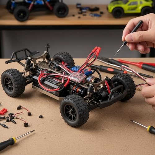 Bidirectional 30Ahm Brushed ESC with Brake Mode for Cars Boats Models & Thermal Overload Protections Brake Switchable Motor Controller