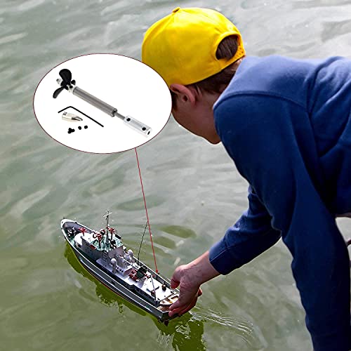 RC Boat Drive Shaft Kit for 4mm Motor, 10cm Shaft 3.6cm 3-Blade Prop | Coupler & Joint Set, 5cm Sleeve, Complete Propulsion Assembly for RC Model - size: 4.00MM