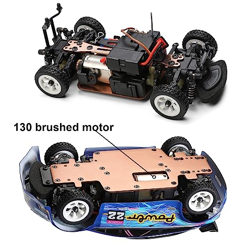 WLtoys 284010 1/28 4WD Mini RC Drift Car with 3 Batteries | 30km/h speed, 2.4G V8 remote & LED lights, hobby toy for adults - color: Wltoys 284010