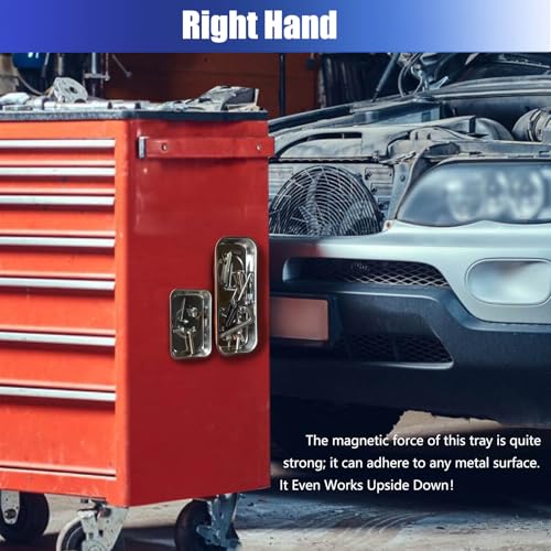 Magnetic Tray Holder 2pcs,Made of Stainless Steel,Strong Magnet,Magnetic Tray for Mechanic's and Automotive