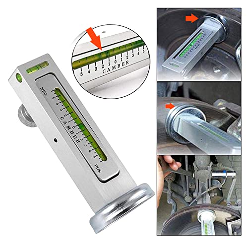 AICEL Adjustable Magnetic Gauge Tool, Automotive Universal Repair Accessories, Camber Castor Strut Wheel Alignment Tools for Car, Truck Camber, Castor Strut, RV, Tire Repair