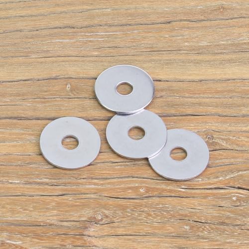 110 Pieces M5x20x1.2mm Fender Washers, 304 Stainless Steel Flat Washers, Fender Washers, Metal Washers for Screws Bolts - size: M5X20X1.2mm