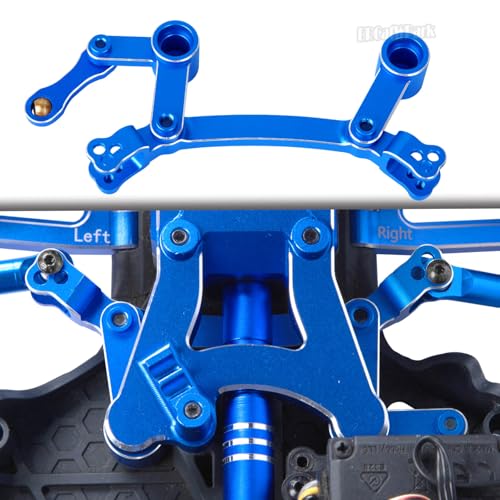 RC Upgrades Part for 1/10 Granite/Senton 3S & Mega550,Shock,A-Arm,Caster Block,Steering Blocks,Stub Axle Carriers,Links,Gearbox,Center Driveshaft Axles,Support,25T Spline,Steering,Blue - color: Navy Blue - (Upgrades Part)