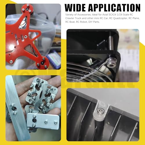 294Pcs M1.4 RC Screw Kit, 4mm-12mm 304 Stainless Steel RC Screws Bolts Nuts and Repair Tool Set Hardware Fasteners for RC Crawler Truck