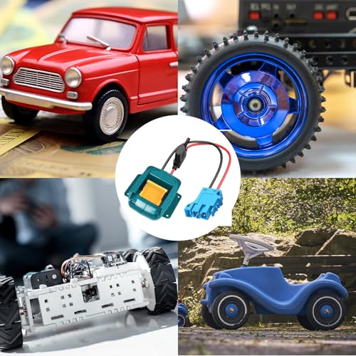 Ranoff Power Wheel Adapter 18V/20V Battery with Fuse & Wire terminals, Wheels Battery Conversion Kit Power Connector for DIY Ride On Truck, RC Car Toys and Robotics - size: for MAKITA Blue