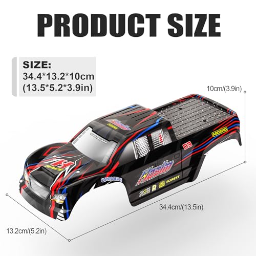 Hosim X16 RC Car Bodyshell X16-CK01 Accessory Spare Parts for 1:10 X16 RC Car