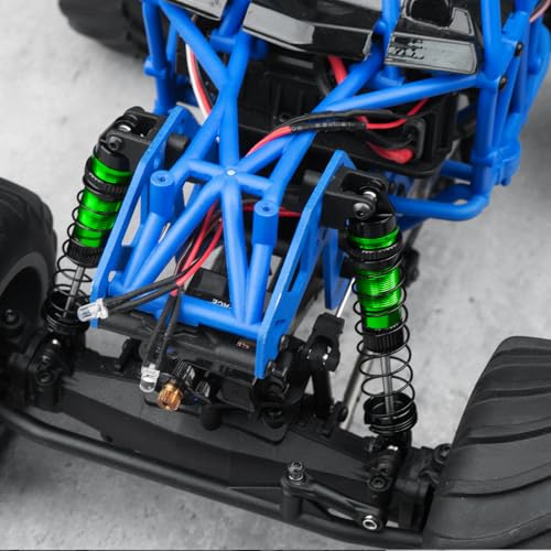 RC Shock Absorber Set, Aluminum Front Rear Shock Absorber Oil Damper for Losi 1/18 Mini LMT 4X4 Brushed Monster Truck RTR Upgrade Parts