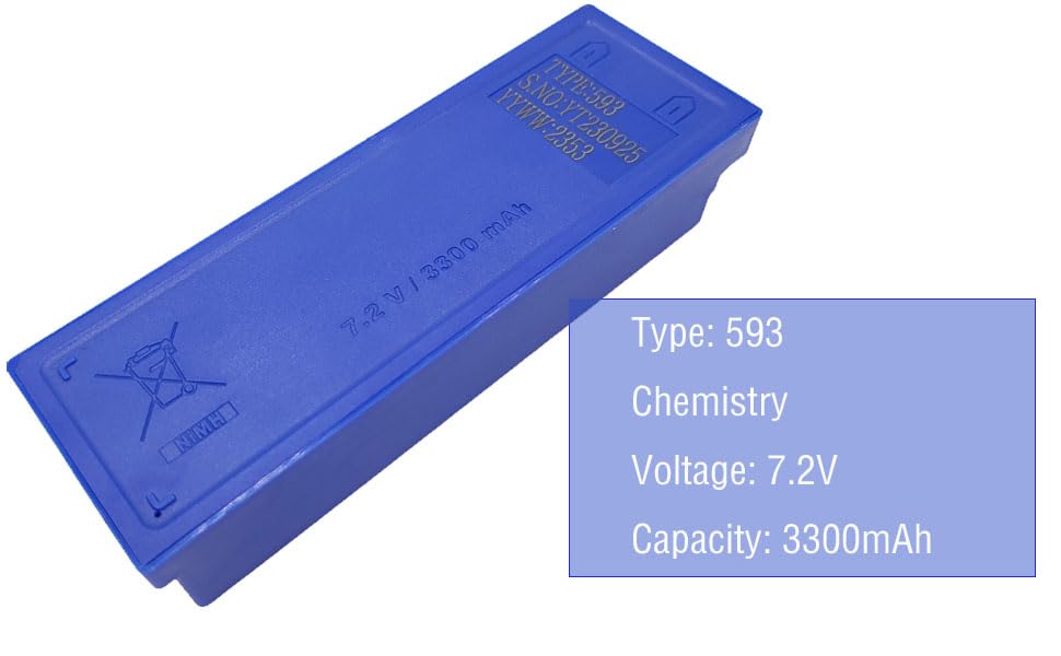 7.2V 3.3Ah Type 593 Crane Remote Control Battery for Scanreco 16131 17162 SCANRECO 593 592 590 960 GP222101 RSC7220 Battery 3300mAh