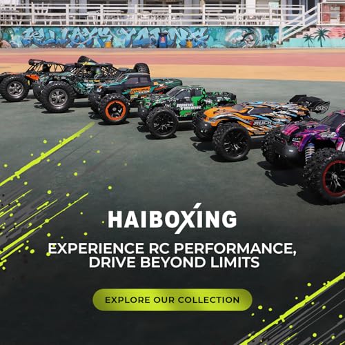 HAIBOXING 18856, 1:18 Desert Off-Road RC Truck Fast 36km/h 4WD Electric Car | RTR Splash-Proof, Hobby Grade for Kids, Beginners and Adults; Dual Batteries for Extended Outdoor Fun - Remote Control RC Toy - color: Yellow