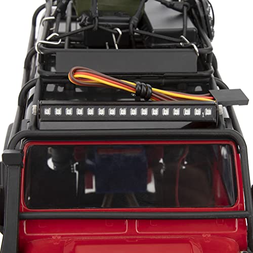 MEUS RACING TRX4M Roof Light Bar Headlights Kit with 16 Beads 8 Light Modes for MEUS TRX4M Ripper Body 1/18 RC Crawler Car Upgrade Parts(with 2 Headlights) - style: Roof Light + 2 Headlights