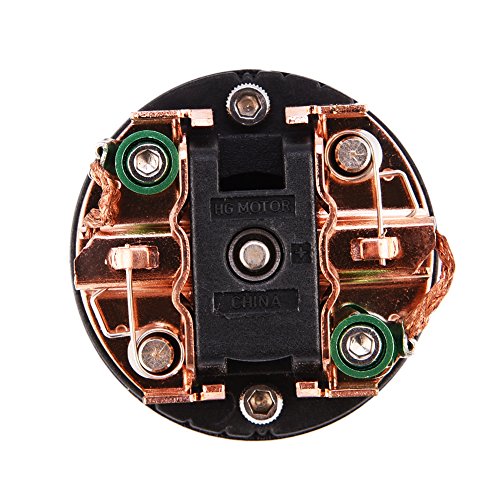 Dilwe RC Car Brushed Motor, 4 Poles Alloy 540 Sensorless Brushed Motor 17T / 27T / 45T / 80T / 21T for 1/10 RC Car Truck(45T)