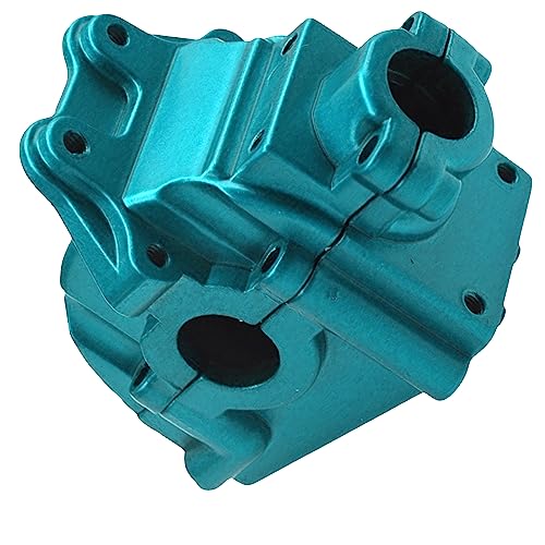 2Pack ShareGoo Metal Differential Gearbox Housing Cover Compatible with WLtoys 144001 124019 124018 1/14 RC Car (Blue) - color: Red