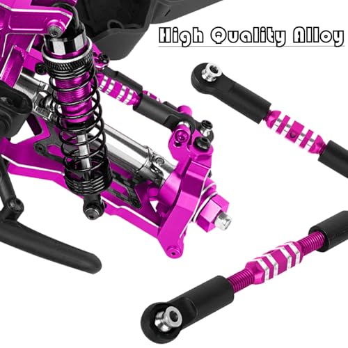 Upgrade Parts for 1/10 Granite/Senton 3S BLX Mega 550,Shocks&Gearbox&Arms&Caster Blocks hubs&25T Servo Saver&Steering Bellcranks&CVD&Support&Transmission&Center Driveshafts&Links,Pink - color: Pink(for 1/10 arrma)
