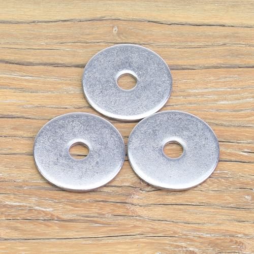 60 Pieces M5x25x1.5mm Fender Washers, 304 Stainless Steel Flat Washers, Fender Washers, Metal Washers for Screws Bolts - size: M5X25X1.5mm