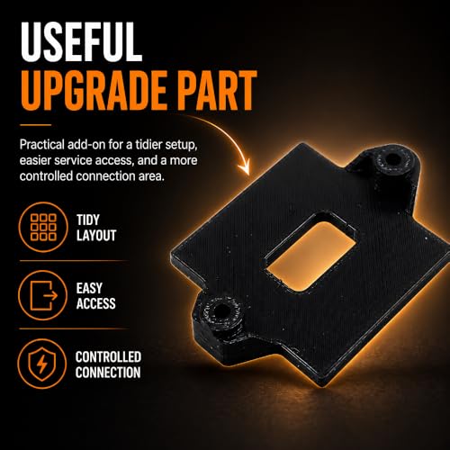 SplashNColor XT60 Battery Connector Mount Compatible with RC Vehicle – Secure Chassis Power Plug Bracket | Stable Battery Lead Holder for Cleaner Wiring Setup