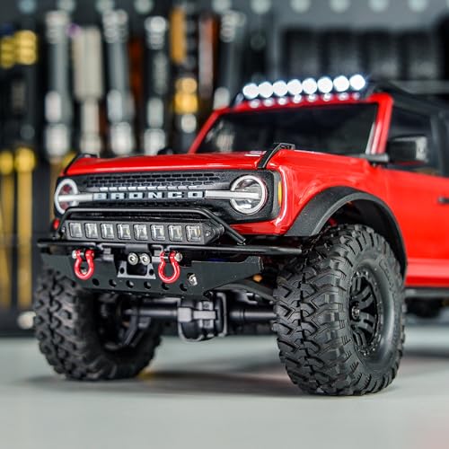 INJORA Roof Light Bar - Nylon Molded 8 LED Spotlight for 1/18 TRX4M Bronco