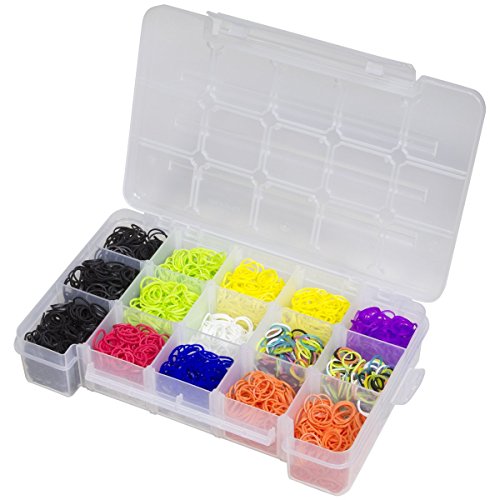 Akro-Mils 05805 Plastic Portable Parts Storage Case for Hardware and Crafts with Hinged Lid and 4 Adjustable Dividers, (11-Inch x 7-Inch x 2-3/8-Inch), Medium, Clear - size: Medium, style: 1-Pack