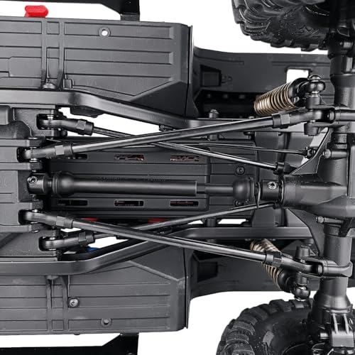 2Pcs RC Drive Shaft Hard Steel Driveshaft Front Rear Center Drive Shaft Dogbone Compatible with 1/10 Tra-xxas TRX4 Bronco Defender RC Crawler Car Upgrades (88-115mm & 110-140mm, Black)