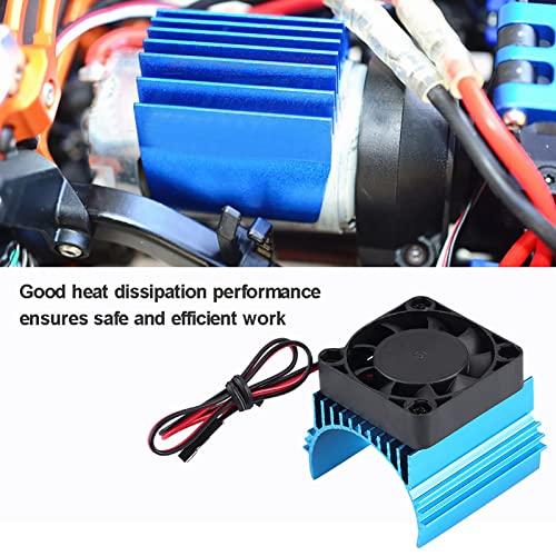 Rc 1 16 Heatsink 24Mm Coolg 4×4×4 Universal Cooling Fin Set Heat Sink with Fan for 1 10 Rc Car 4074 4274 1515 Motor, NOENNULLysvqa3ob06