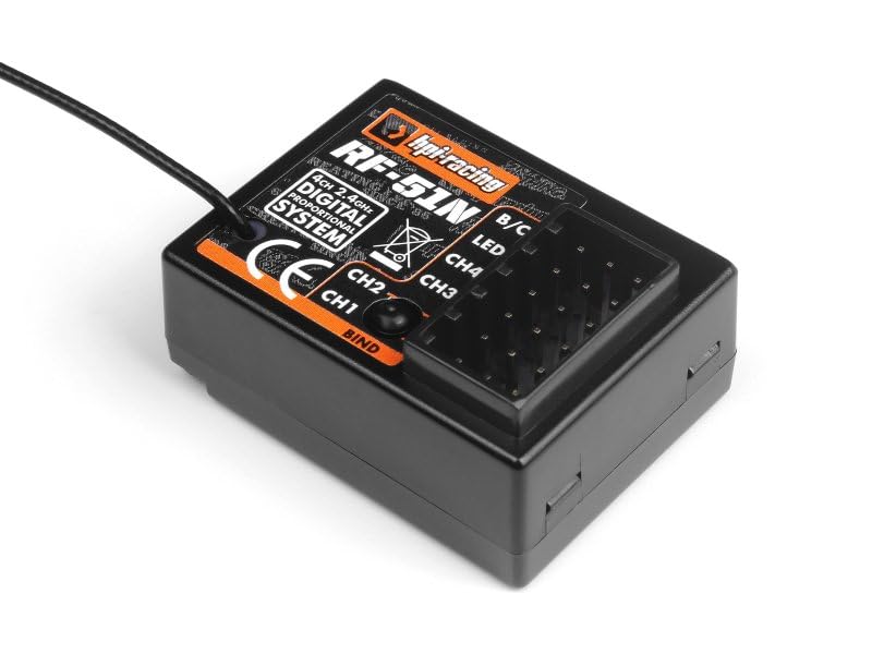 HPI Racing HPI160556 Waterproof RF-51N 2.4GHz 4 Channel Receiver