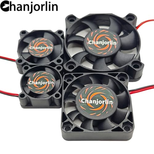 2Pack RC Car Motor Cooling Fan 25mm 30mm 40mm 50mm High Speed Heatsink 28000RPM ESC Fans for 1/8 1/7 1/10 1/12 Scale Truck Off Road Crawler Car Boat 540 550 Brushless Brushed Motors (30mm) - size: 30mm