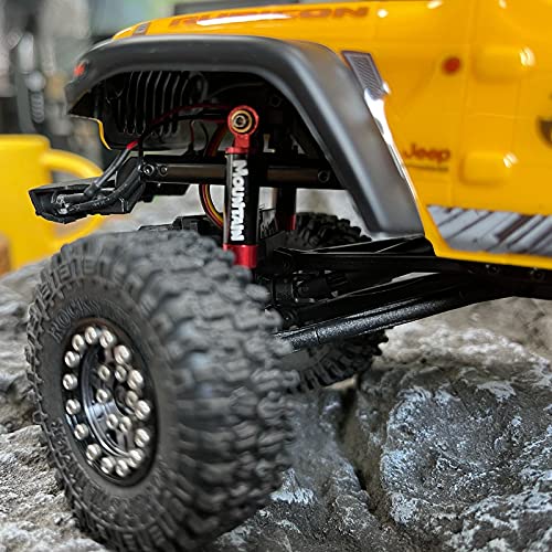INJORA RC Shock Absorber Damper Metal 40mm Internal Spring Air Shocks for 1/24 RC Crawler Car Upgrade Axial SCX24 Deadbolt AXI90081 AXI00002 AXI00001(Grey) - color: Grey