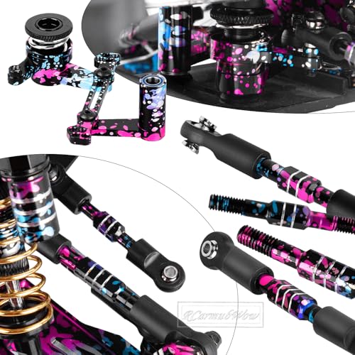 RC Upgrades Part for 1/10 Slash 2WD,Driveshafts,Shock Absorbers &Suspension Arms &Turnbuckles Links&Caster Blocks &Steering Block &Stub Axle Carriers &Shock Towers &Bulkhead,Polychrome - color: Polychrome(2wd)