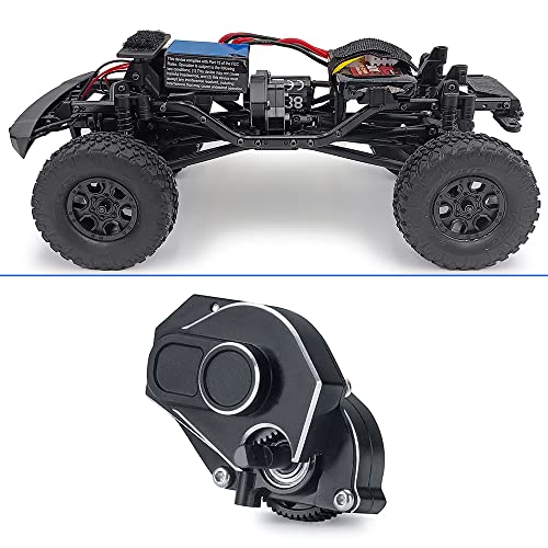 CNC Complete Transmission Case 2 Speeds Gearbox for RC 1/24 Axial SCX24 AXI90081 Deadbolt AXI00001 AXI00002 AXI00004 AXI00005 AXI00006 | For RC 1/24 Axial SCX24 AXI90081 Deadbolt AXI00001 AXI00002 AXI00004 AXI00005 AXI00006