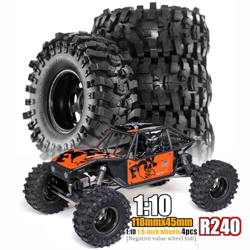1/8 1/10 RC Short Course Truck Tires 4.96" OD Monster Truck Tires 12/14/17mm Hex Fit for 1/8 Mojave 4S ARRMA Typhon ARRMA SENTON 4X4 V3 1/10 Losi Baja Rey