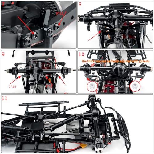 Aluminium Front Suspension Three Link Kit | Upgrade Parts, For 1/10 TF2 Trail Finder 2, RC Crawler Car