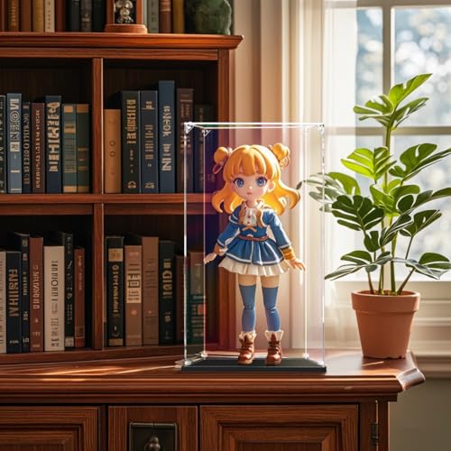 3MM Clear Acrylic Display Case, Self-Assemble Showcase for Collectibles, Action Figures, Dolls- Alternative Glass Box for Commemorative Gifts (12*12*18inch,30*30*45cm) - size: 12x12x18inch,30x30x45cm