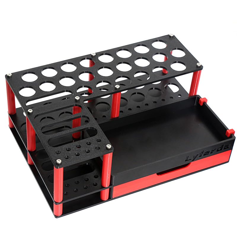 Professional RC Screwdriver Organizer RC Tool Stand Tools Kit Tool Holder for RC Hobby Repair Black - color: Black