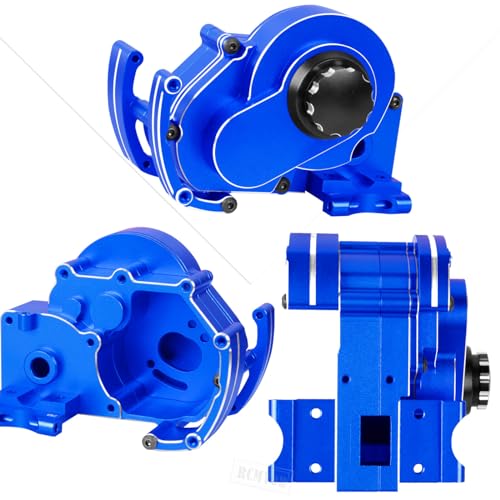 Aluminum Transmission Gearbox & Drive Shaft Axles Upgrades Part for 1/10 Slash 2WD(VXL),Stampede 2WD(VXL) 2WD,Rustler 2WD(VXL),Navy Blue - color: Navy Blue - (Transmission Gearbox & Drive Shaft)