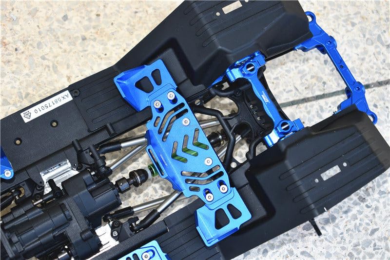 GPM 6061-T6 Alloy Rear Battery Tray for Axial SCX10 III, Jeep Wrangler CJ-7, Base Camp, Ford Bronco, Gladiator & Chevy K10, RC Crawler Upgrade Part (Red) - color: Red