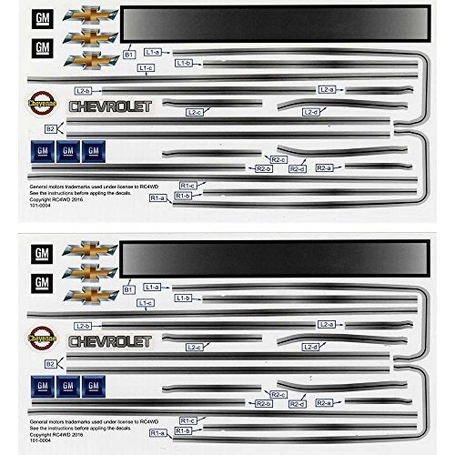 RC4WD Chevrolet Blazer Decal Sheet Chevy Blazer RC4ZB0123 Electric Car/Truck Option Parts