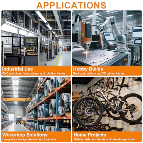 120pcs M6 T-Nut Screw Kit for 3030/3060 Series Aluminum Extrusion | 60 T-nuts+60 black hex socket screws(M6×10/12/14mm). For 3D printers, CNC, laser engravers - size: 120pcs M6 T-Nut Kit