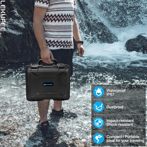 Lekufee Waterproof Hard Carrying Case for DJI Avata 2,Fly More Combo,Goggles 3(NOT for Goggles N3),RC Motion 3,FPV Remote Controller 3 and Accessories(Case Only)