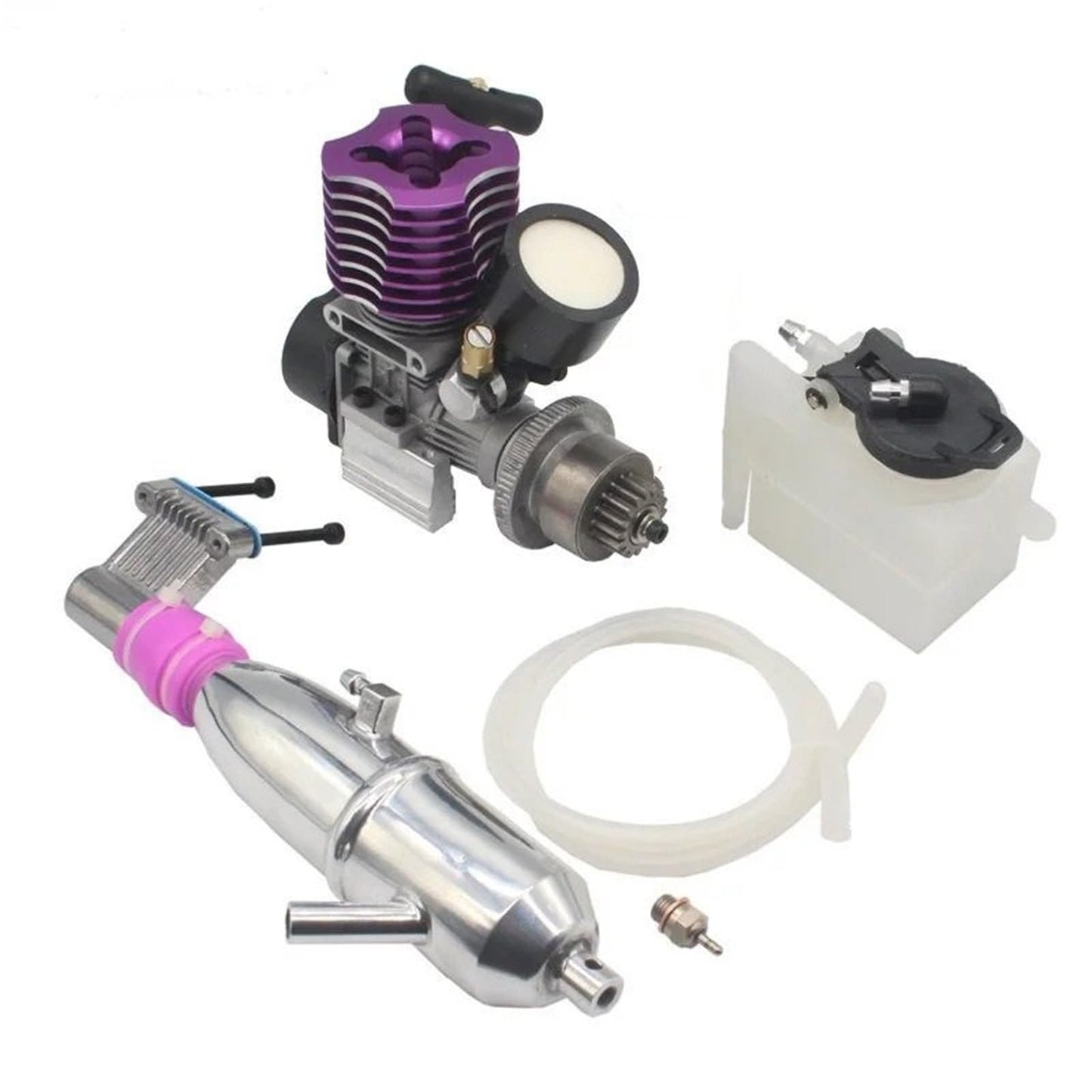 RC Car Toys Parts For HSP 02060 VX18 VX16 1/10 Engine 2.74cc Pull Starter For Nitro RC Car On-road For Buggy Monster Truck Parts(Single gear) - color: Single Gear