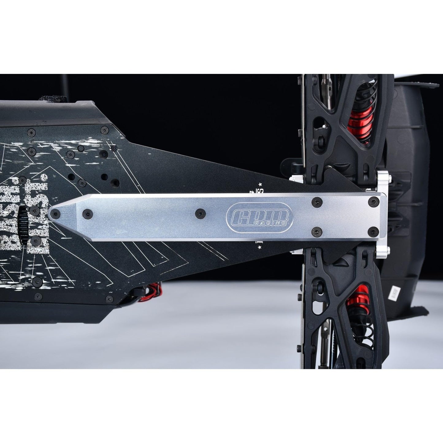 Aluminum 7075 Alloy Rear Chassis Skid Plate Brace Thickness 6mm for ARRMA 1/7 Talion 6S EXB V6 Speed Truck Upgrades - Silver