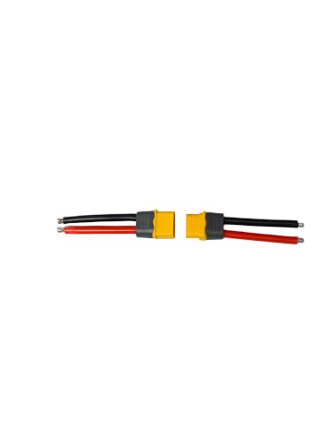 XT60 Connector Plug Cable Kit, 10-Piece Female and Male, 12 AWG | Silicone Cables