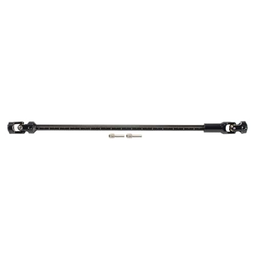 1/10 RC Crawler Stainless Steel Cut to Length Driveshaft 68-229mm Universal Drive Shaft for SCX10 III/Pro Capra TRX4 VS4-10 UTB18 LCG Chassis Cheater Rigs Upgrade Parts (Black,1) - color: Black