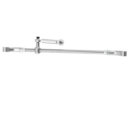 RC Tie Link Rods Compatible with Losi for LMT 1/8 RC Car Truck Upgrade Parts Accessories Aluminum Alloy Steering Linkage Set Link Rod(White) - color: White